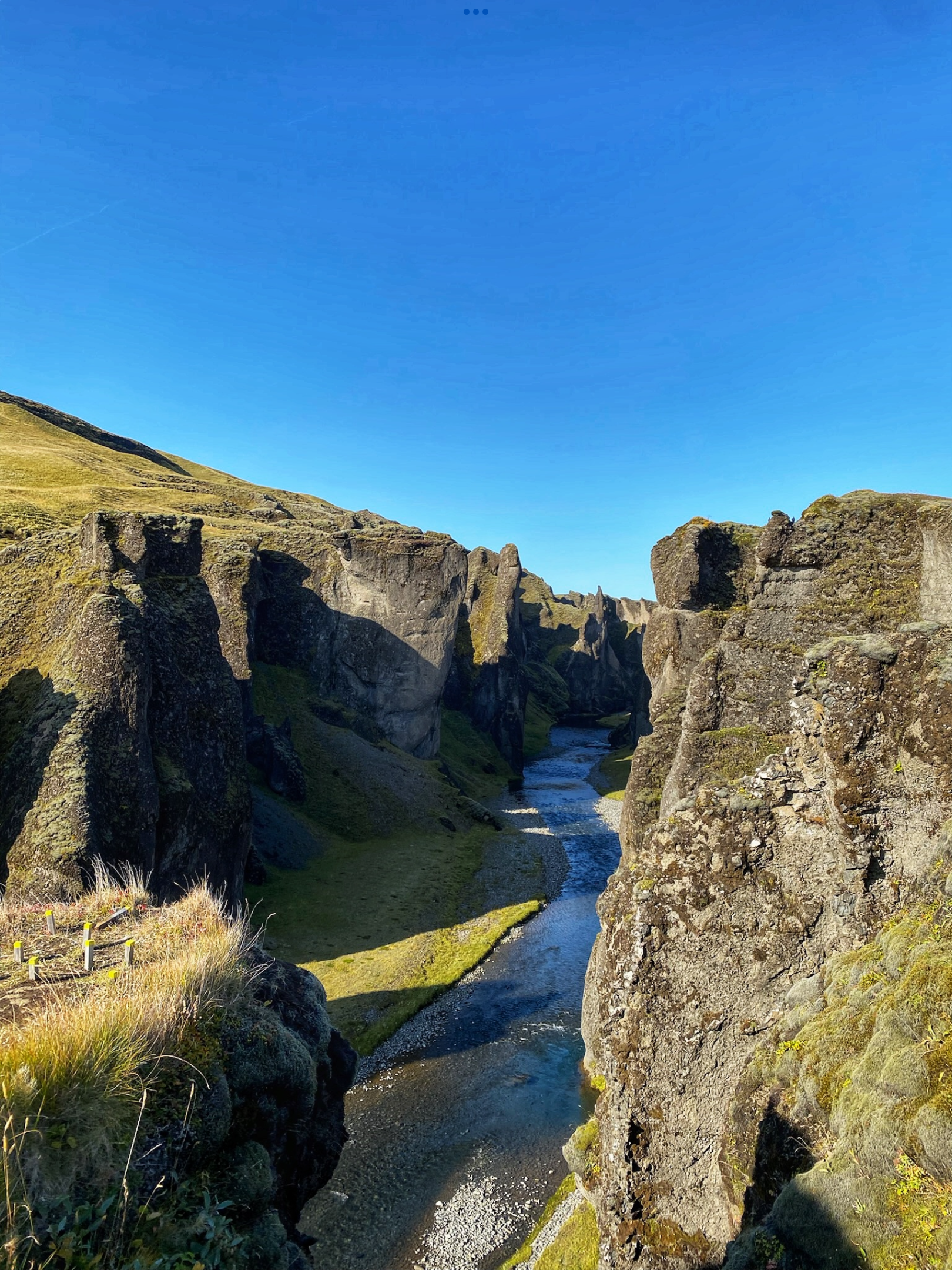 islande Fjadrargliufur canyon 