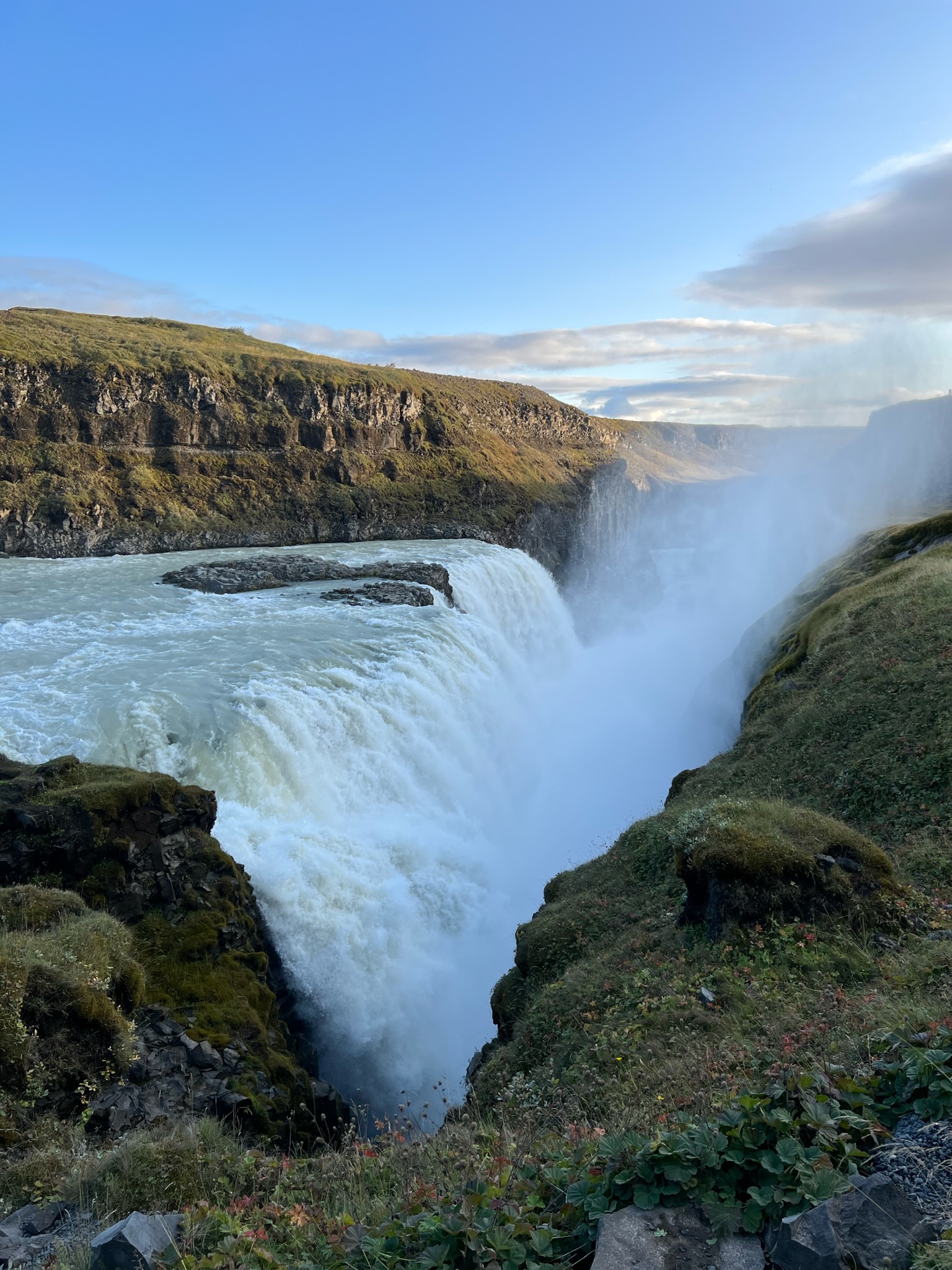 islande cercle d’or gullfoss cascade nature paysage 